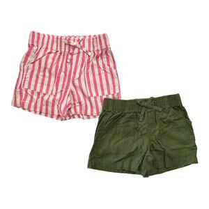 Member's Mark Girl's 2-Pack Elastic Waistband Shorts Sea Turtle/Pink Size 4/5